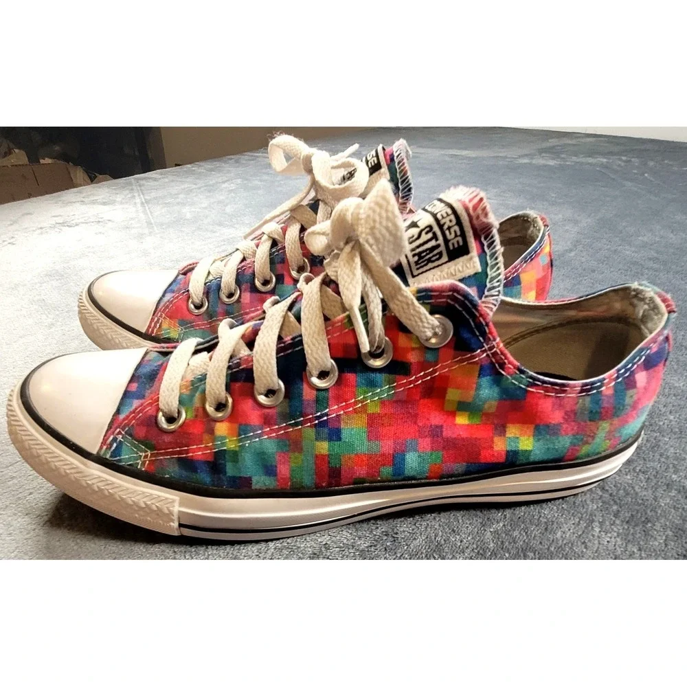 Converse Chuck Taylor All Star Pixels Women's 9 Men's 7 Bright Colors Sneakers - Picture 2 of 7